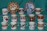 A Collection of 9 English Porcelain Coffee Cans c.1810-15