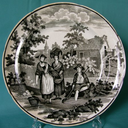  Swansea Pottery Plate, Dillwyn c.1824-31