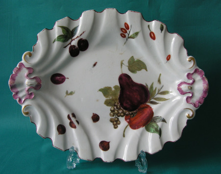 A Chelsea silver-shaped porcelain dish c.1755