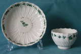 Chelsea-Derby Porcelain Teabowl and Saucer c.1775