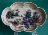 A London Decorate Chinese Porcelain Spoon Tray c.1760