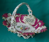 A Coalport Porcelain Basket c.1840