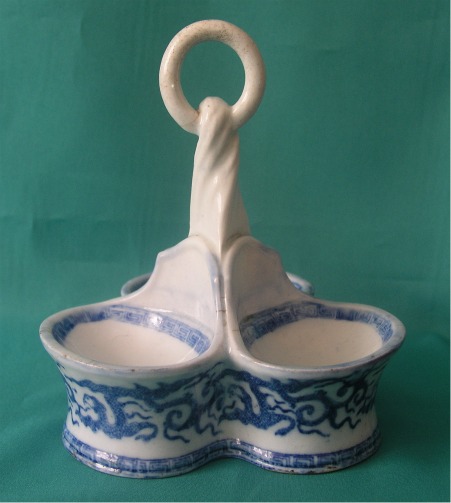A Rare Coalport Porcelain Triple Stand c.1803-8