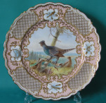 A Coalport Cabinet Plate c.1900 signed J.N.Bradley