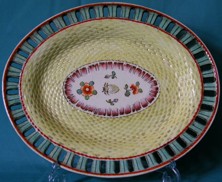 An English Creamware Arcaded Dish c.1800