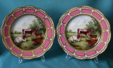 A Pair of Davenport dessert plates c.1870