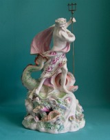 A Derby porcelain  figure of Neptune,  c.1760