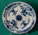 A Rare Derby Porcelain blue & white Plate c.1770