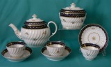 An Early Coalport Porcelain Part Teaset c.1800