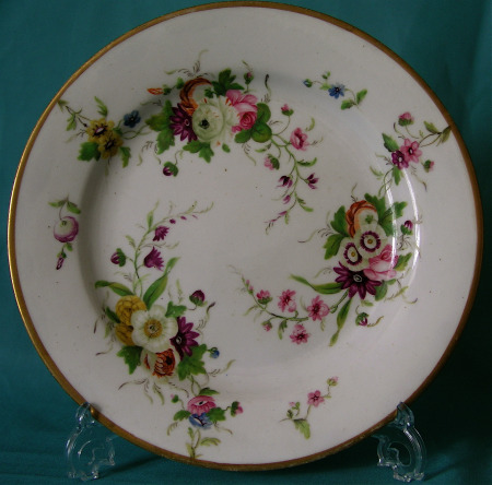 A Very Rare Minton Porcelain Plate c. 1800-10 A Very Rare Minton Porcelain Plate c. 1800-10