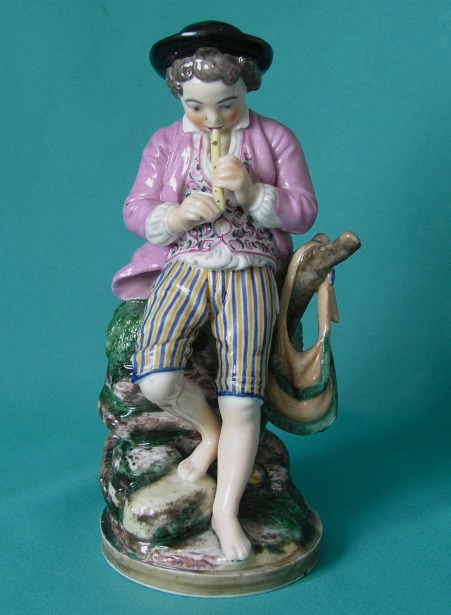 A Niderviller Porcelain Figure of a Shepherd Boy c.1800