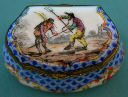 A 19th Century Sevres Style Porcelain Snuff-box