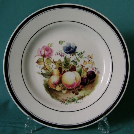  English Dessert Plate (possibly Rockingham) c.1830