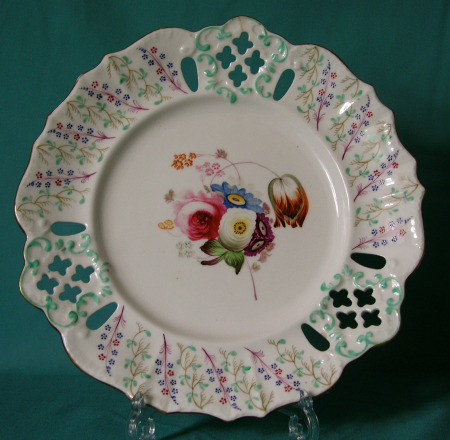 S. Alcock dessert plate c.1830 S. Alcock dessert plate c.1830