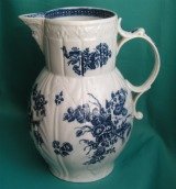 Caughley Cabbage Leaf Maskhead Jug