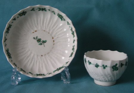 Chelsea-Derby Porcelain Tea bowl and Saucer c.1775 Chelsea-Derby Porcelain Tea bowl and Saucer c.1775