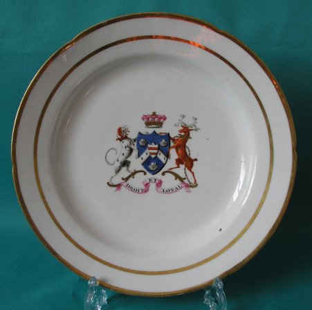 An Early Coalport Armorial Plate c.1805-10