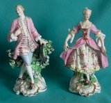 A Pair of Derby Porcelain Figures c.1800