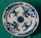 A Rare Derby Porcelain blue & white Plate c.1770