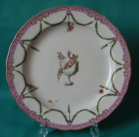 A Derby Porcelain Plate c.1775 A Derby Porcelain Plate c.1775