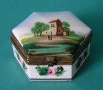 Antique French Porcelain Box c.1840