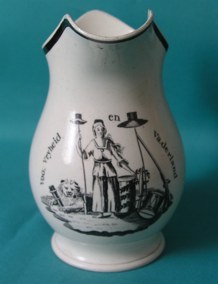 An 18th Century Leeds Creamware Jug An 18th Century Leeds Creamware Jug