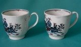 Two Liverpool (Pennington's) porcelain coffee cups c.1780