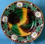 An English Majolica Bread Plate c.1880