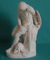 A Minton Parian figure of Clorinda, dated 1848