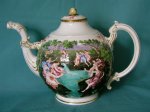 Naples-style porcelain teapot c.1880