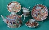  New Hall part teaset Pattern 425, c.1795-1800