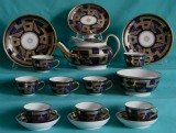 A New Hall Part Teaset pattern 538, c.1810-15.