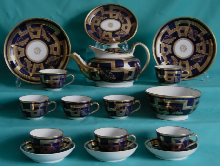  New Hall Part Teaset pattern 538, c.1810-15.