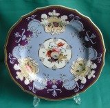 A very rare Ridgway armorial dessert plate c.1815