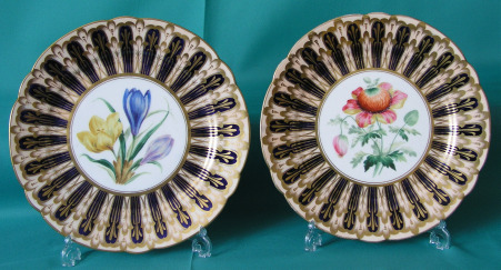 A Pair of Staffordshire Porcelain Plates c.1850