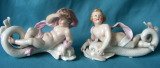 A Pair of Royal Worcester Figures of putti and dolphins c.1876